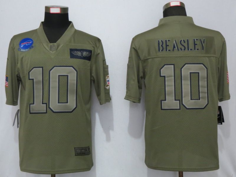 Men Buffalo Bills #10 Beasley Nike Camo 2019 Salute to Service Limited NFL Jerseys